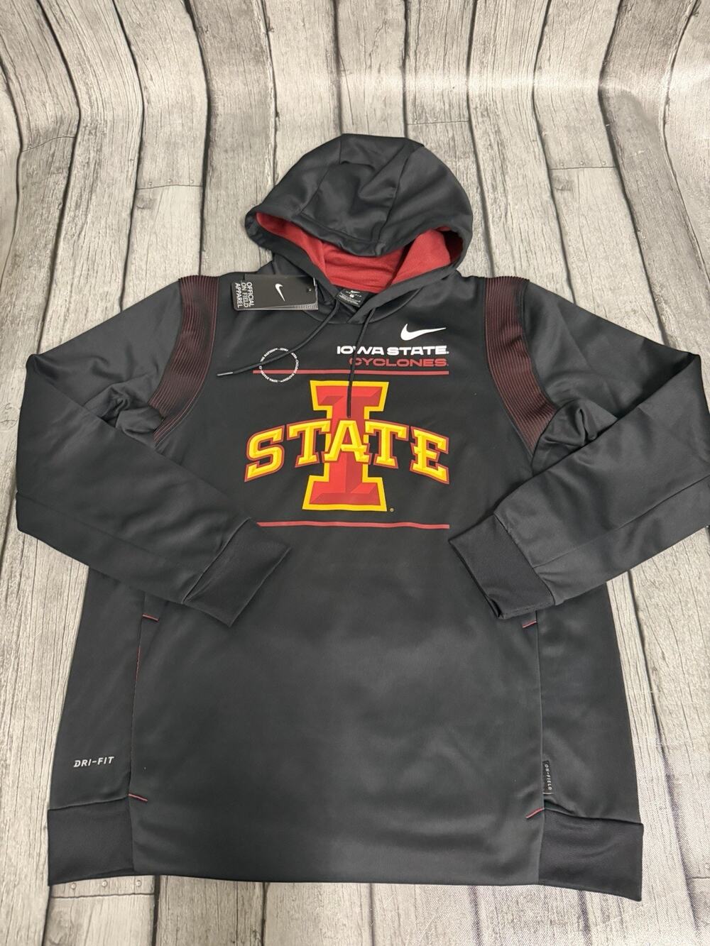 NWT Men’s Nike Iowa State Cyclones On Field Hoodie Black Sz Large